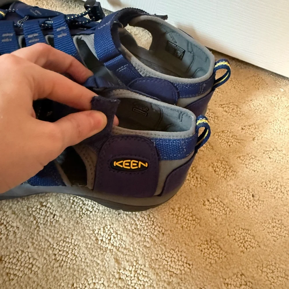 Keen Blue and Gray Outdoor Kid’s Seacamp Sandals